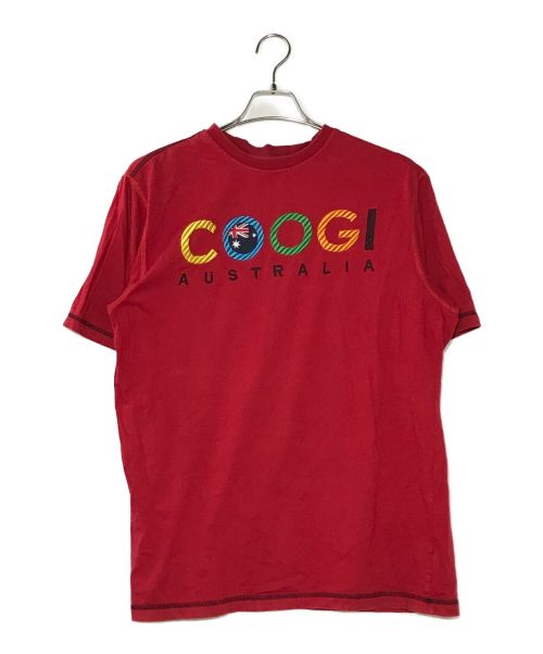 Coogi（クージー）COOGI (クージー) ロゴTシャツ レッド サイズ:Lの古着・服飾アイテム