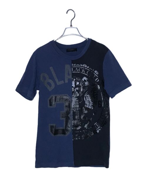 DIESEL Black Gold（ディーゼル ブラック ゴールド）DIESEL Black Gold (ディーゼル ブラック ゴールド) ドッキングカットソー ネイビー サイズ:Mの古着・服飾アイテム