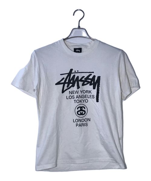 stussy（ステューシー）stussy (ステューシー) プリントTシャツ ホワイト サイズ:Ｓの古着・服飾アイテム