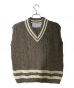 oldderby Knitwearオールドダービーニットウェア）の古着「チルデンベスト」｜ベージュ