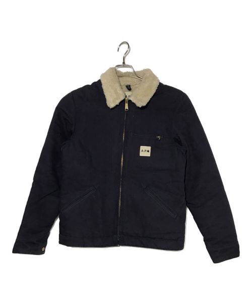 A.P.C.（アーペーセー）A.P.C. (アー・ペー・セー) CarHartt (カーハート) DETROIT REVISITED JKT デトロイトボアジャケット ネイビー サイズ:Sの古着・服飾アイテム