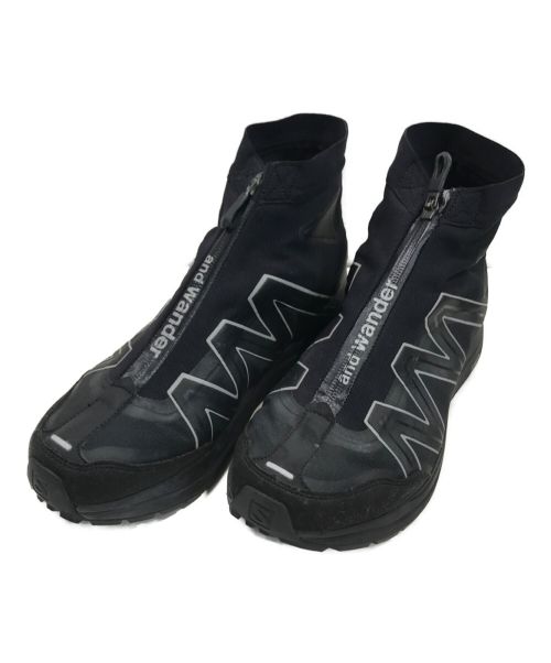 and wander（アンドワンダー）and wander (アンドワンダー) SALOMON (サロモン) reflective highcut sneakers by salomon ブラック サイズ:27cmの古着・服飾アイテム