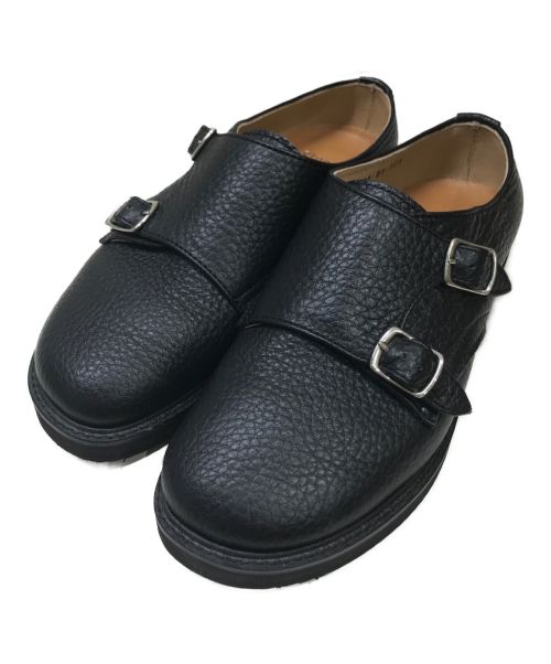 STOCK NO:（ストックナンバー）STOCK NO: (ストックナンバー) DOUBLE MONK STRAP SHOES ブラック サイズ:23.5cmの古着・服飾アイテム