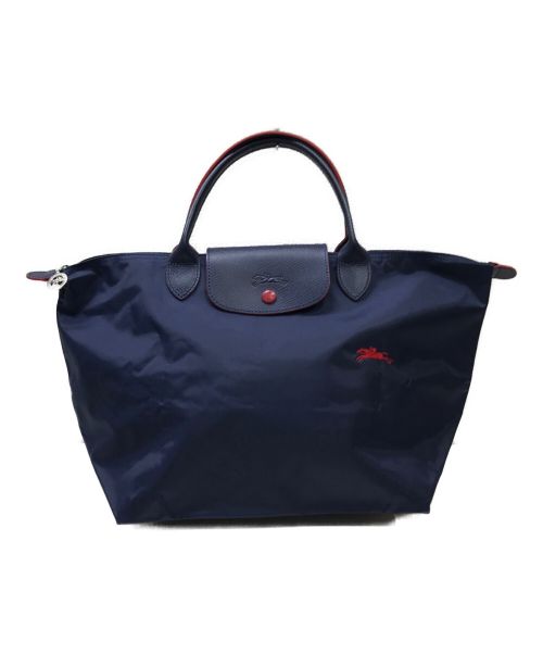 LONGCHAMP（ロンシャン）LONGCHAMP (ロンシャン) ルプリーアジュトートバッグ ネイビーの古着・服飾アイテム