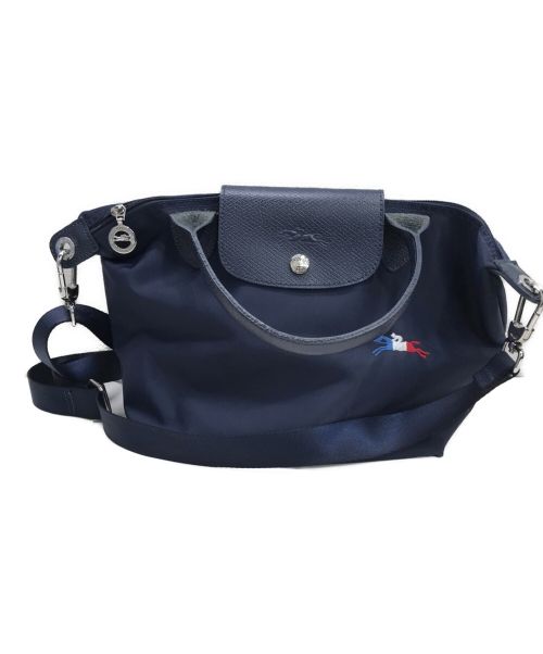 LONGCHAMP（ロンシャン）LONGCHAMP (ロンシャン) 2WAYルプリアージュトートバッグ ネイビーの古着・服飾アイテム