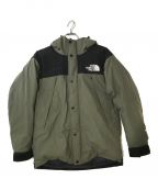 THE NORTH FACEザ ノース フェイス）の古着「Mountain Down Jacket マウンテンダウンジャケット」｜カーキ×ブラック