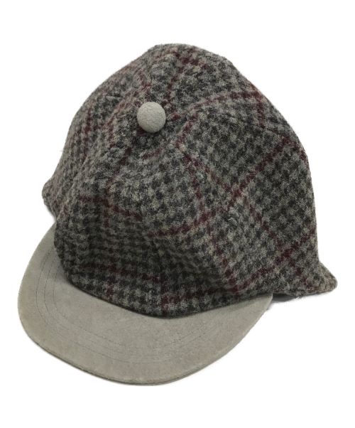 HENDER SCHEME（エンダースキーマ）HENDER SCHEME (エンダースキーマ) Tweed ear cap グレーの古着・服飾アイテム