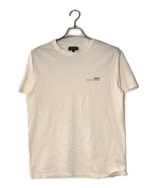 A.P.C.（アーペーセー）A.P.C. (アー・ペー・セー) ミニロゴプリントTシャツ ホワイト サイズ:Mの古着・服飾アイテム