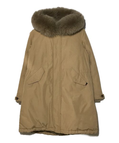 JOURNAL STANDARD relume（ジャーナルスタンダード レリューム）JOURNAL STANDARD relume (ジャーナルスタンダード レリューム) WOOLRICH (ウールリッチ) KEYSTONE PARKA　フォックスファー付ダウンコート ブラウン サイズ:Sの古着・服飾アイテム