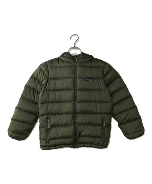 Patagonia（パタゴニア）Patagonia (パタゴニア) Boys' Hi-Loft Down Sweater Hoody カーキ サイズ:キッズLの古着・服飾アイテム