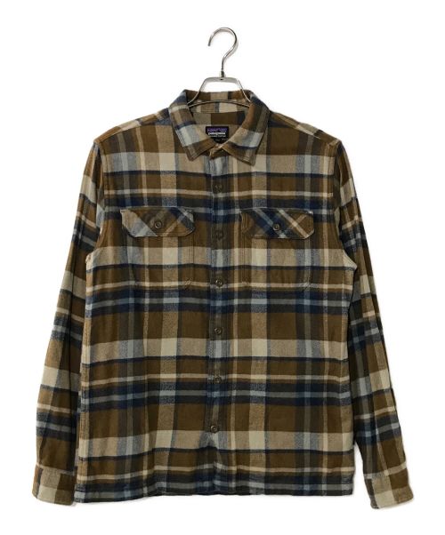 Patagonia（パタゴニア）Patagonia (パタゴニア) FJORD FLANNELシャツ ブラウン サイズ:Sの古着・服飾アイテム