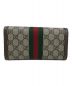 GUCCI (グッチ) オフディア GGコンチネンタルウォレット ブラウン：37000円