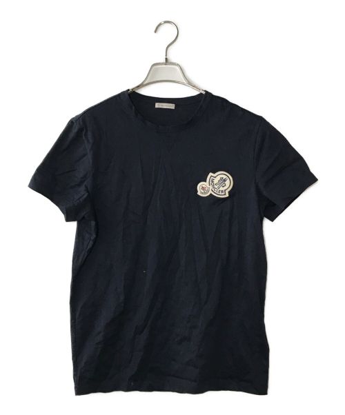 MONCLER（モンクレール）MONCLER (モンクレール) ワッペンクルーネックTシャツ ネイビー サイズ:Mの古着・服飾アイテム