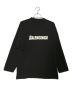 BALENCIAGA（バレンシアガ）の古着「ロゴロングスリーブカットソー」｜ブラック