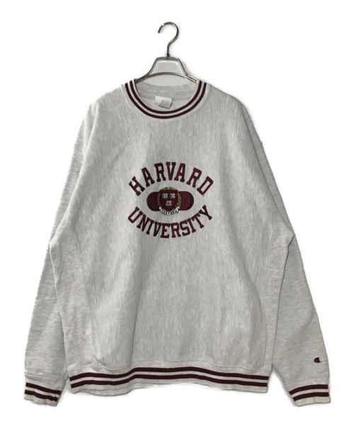 Champion REVERSE WEAVE（チャンピオン リバース ウィーブ）Champion REVERSE WEAVE (チャンピオンリバースウィーブ) Harvard カレッジスウェット グレー サイズ:2XLの古着・服飾アイテム