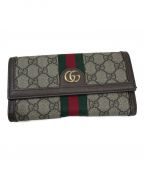 GUCCIグッチ）の古着「長財布」｜ブラウン