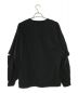 SHAREEF (シャリーフ) SEPARATE SLEEVE BIG SWEAT ブラック サイズ:2：6800円