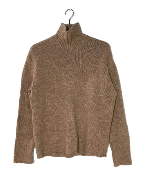 AURALEE（オーラリー）AURALEE (オーラリー) CAMEL WOOL MIX KNIT TURTLE NECK P/O ブラウン サイズ:1の古着・服飾アイテム