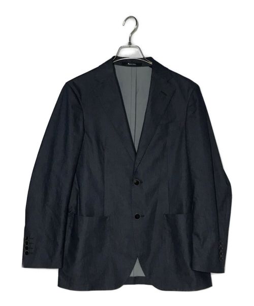 Aquascutum（アクアスキュータム）Aquascutum (アクアスキュータム) デニム調ジャケット インディゴ サイズ:34の古着・服飾アイテム