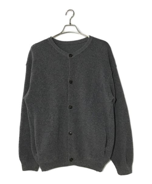 crepuscule（クレプスキュール）crepuscule (クレプスキュール) MOSS STITCH CREW CARDIGAN グレー サイズ:2の古着・服飾アイテム