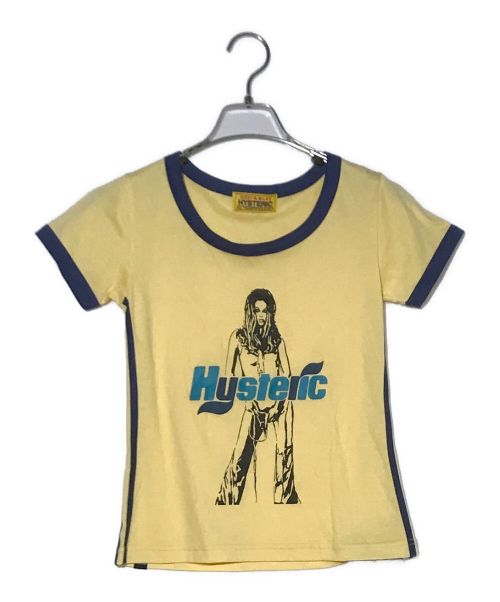 Hysteric Glamour（ヒステリックグラマー）Hysteric Glamour (ヒステリックグラマー) FEATHER BABE チビTシャツ イエロー サイズ:FREEの古着・服飾アイテム