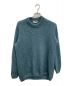 H BEAUTY&YOUTH（エイチ ビューティー&ユース）の古着「MOHAIR MIX AZE CREW NECK KNIT/モヘア混ニット」｜グリーン