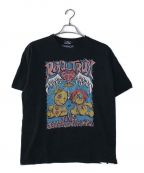 Hysteric Glamourヒステリックグラマー）の古着「プリントTシャツ」｜ブラック