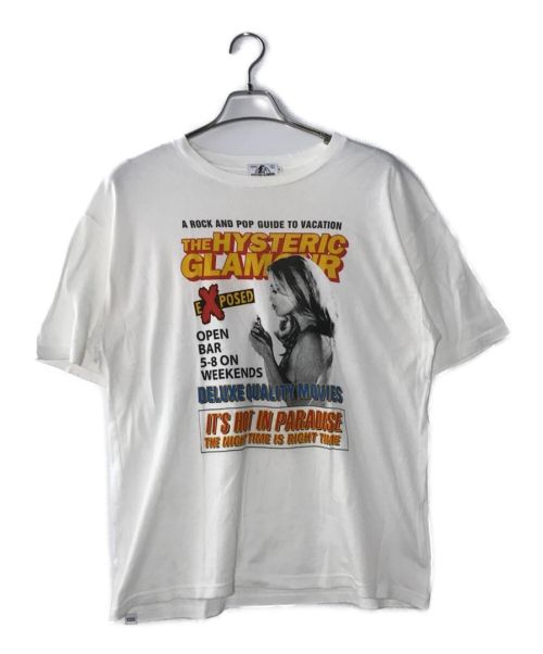 Hysteric Glamour（ヒステリックグラマー）Hysteric Glamour (ヒステリックグラマー) プリントTシャツ ホワイト サイズ:Mの古着・服飾アイテム