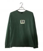 stussyステューシー）の古着「ロングスリーブカットソー」｜グリーン