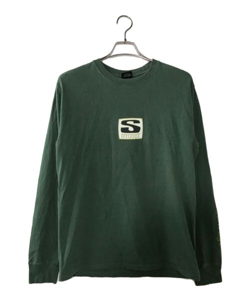 stussy（ステューシー）stussy (ステューシー) ロングスリーブカットソー グリーン サイズ:Mの古着・服飾アイテム