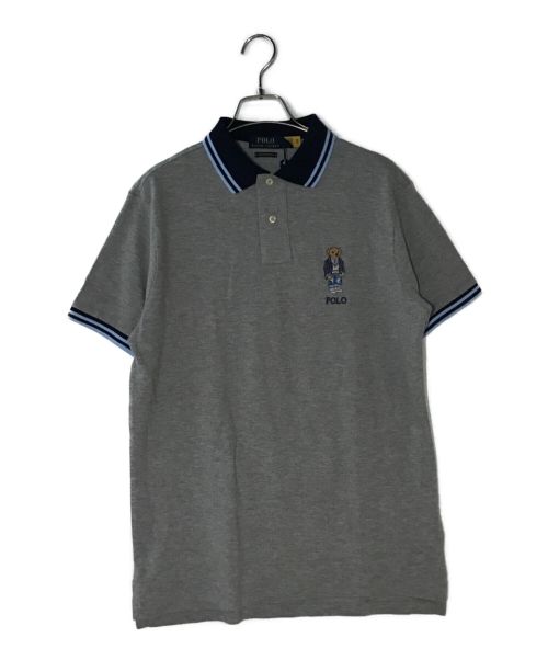 POLO RALPH LAUREN（ポロ・ラルフローレン）POLO RALPH LAUREN (ポロ・ラルフローレン) ポロベアポロシャツ グレー サイズ:Mの古着・服飾アイテム