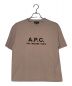 A.P.C.（アーペーセー）の古着「刺繍ロゴTシャツ」｜ベージュ