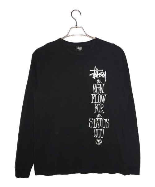 stussy（ステューシー）stussy (ステューシー) ロングスリーブカットソー ブラック サイズ:LARGEの古着・服飾アイテム