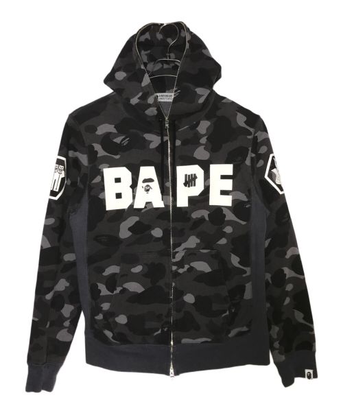 A BATHING APE（アベイシングエイプ）A BATHING APE (アベイシングエイプ) UNDEFEATED (アンディフィーテッド) ジップパーカー グレー サイズ:Lの古着・服飾アイテム