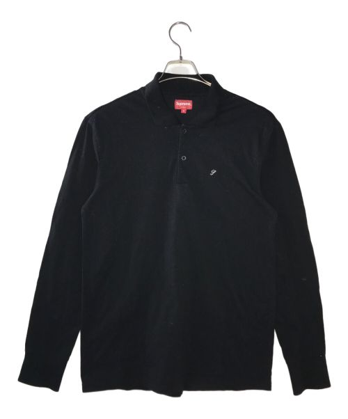 SUPREME（シュプリーム）Supreme (シュプリーム) Solid L/S Polo ブラック サイズ:Mの古着・服飾アイテム