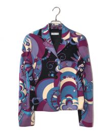 Emilio Pucci（エミリオ プッチ）の古着「テーラードジャケット」｜パープル