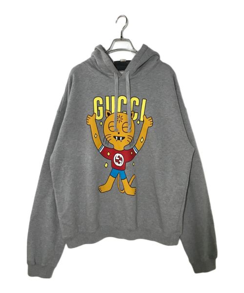 GUCCI（グッチ）GUCCI (グッチ) Pablo Delcielo Popover Hoody グレー サイズ:Lの古着・服飾アイテム