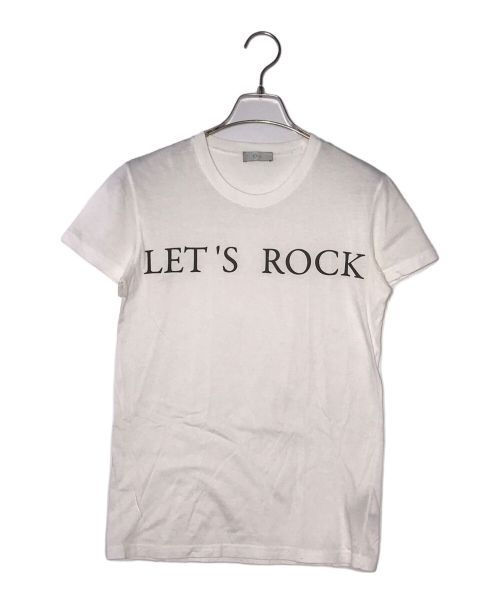 DIOR HOMME（ディオール オム）DIOR HOMME (ディオール オム) LET'S ROCK Tシャツ ホワイト サイズ:XXSの古着・服飾アイテム