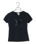CELINE（セリーヌ）の古着「スパンコールロゴTシャツ」｜ブラック