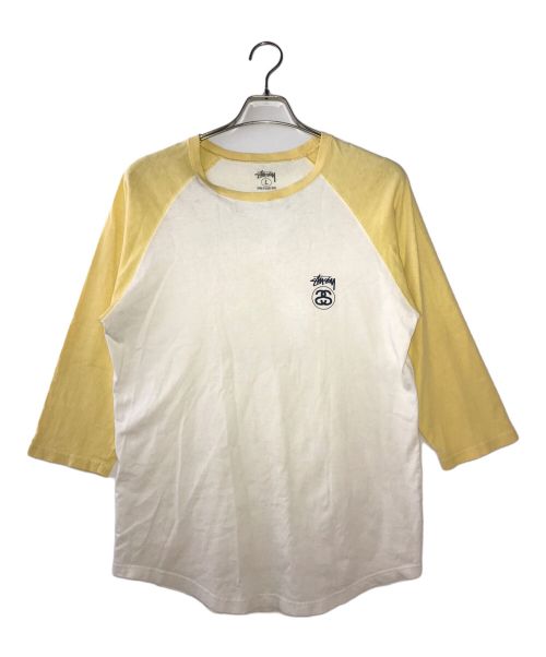 stussy（ステューシー）stussy (ステューシー) ラグランカットソー ホワイト サイズ:Ｌの古着・服飾アイテム