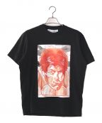 J.W.ANDERSONジェイダブリューアンダーソン）の古着「OVERSIZED PRINTED FACE T-SHIRT」｜ブラック