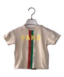 GUCCI（グッチ）の古着「NOT FAKE Tシャツ」｜ベージュ