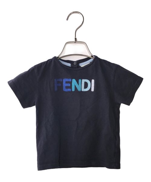 FENDI（フェンディ）FENDI (フェンディ) Tシャツ ネイビー サイズ:18Mの古着・服飾アイテム