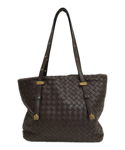 BOTTEGA VENETA（ボッテガベネタ）BOTTEGA VENETA (ボッテガベネタ) トートバッグ ブラウンの古着・服飾アイテム