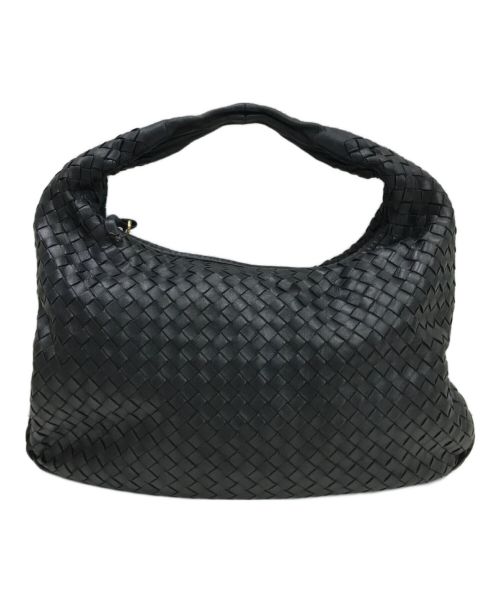 BOTTEGA VENETA（ボッテガベネタ）BOTTEGA VENETA (ボッテガベネタ) イントレチャートハンドバッグ ブラックの古着・服飾アイテム