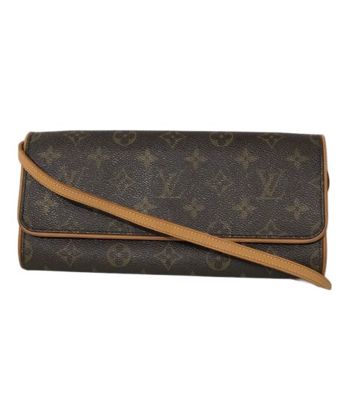 LOUIS VUITTON（ルイ ヴィトン）LOUIS VUITTON (ルイ ヴィトン) ポシェットツインGM(ジーエム) ブラウンの古着・服飾アイテム