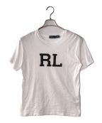 POLO RALPH LAURENポロ・ラルフローレン）の古着「RL ロゴ ジャージー Tシャツ」｜ホワイト