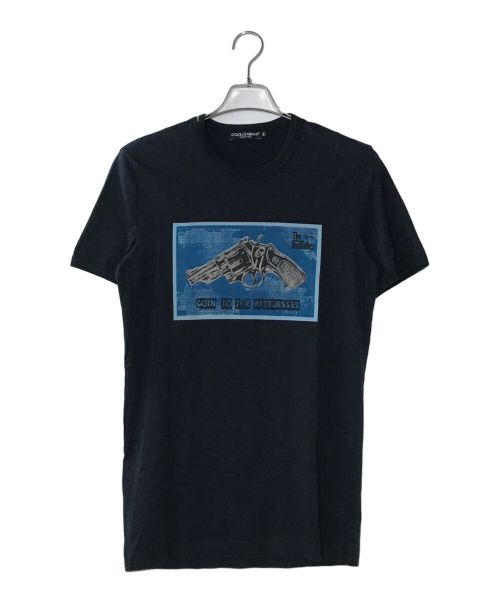 DOLCE & GABBANA（ドルチェ＆ガッバーナ）DOLCE & GABBANA (ドルチェ＆ガッバーナ) The GodfatherプリントTシャツ ブラック サイズ:50の古着・服飾アイテム