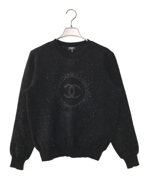 CHANEL（シャネル）CHANEL (シャネル) ココマークデザインニット ブラック サイズ:40の古着・服飾アイテム