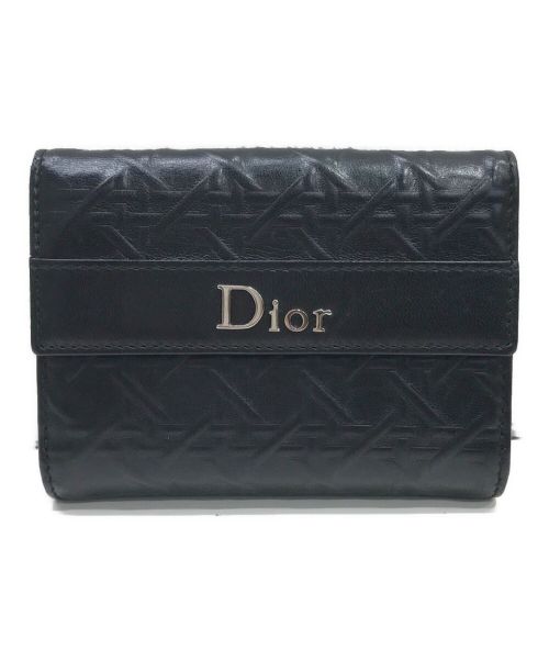 Christian Dior（クリスチャン ディオール）Christian Dior (クリスチャン ディオール) 2つ折り財布 ブラックの古着・服飾アイテム